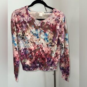 🌸 Sundance Tie-Dye Floral Cardigan 🌸